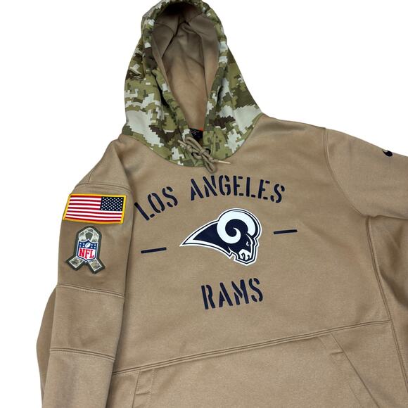 Nike Los Angeles Rams Salute To Service Hoodie Men's Large - Picture 1 of 12